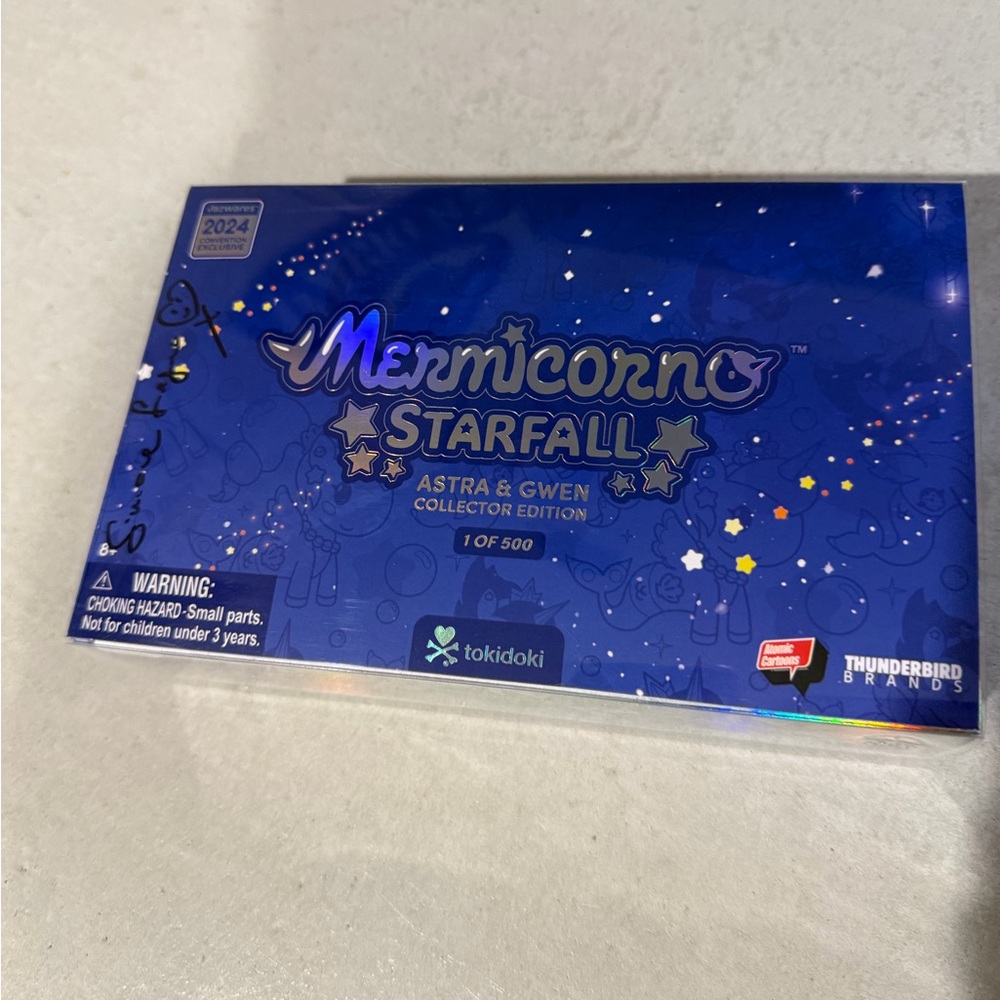 SDCC 2024 Jazwares Mermicorno Starfall Astra & Gwen Signed Simone Legno Tokidoki